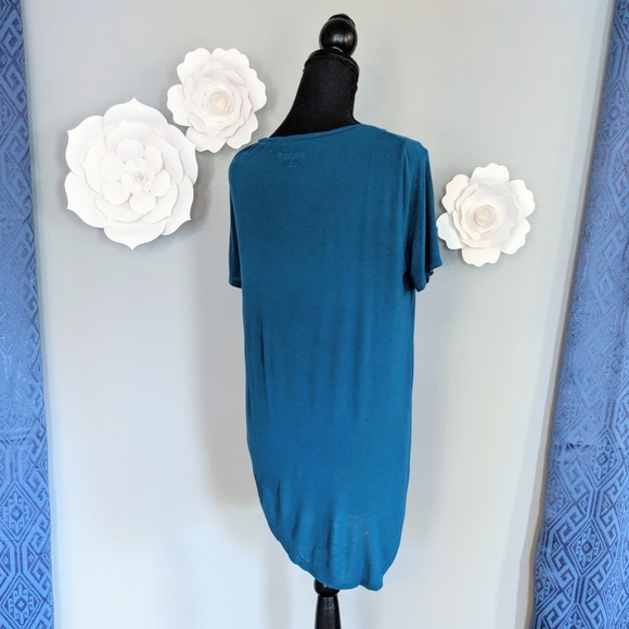 SOLD ❗Super Soft Deep Teal V-Neck Tunic Tee - Picture 3 of 3